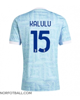 Billige Fotballdrakt Juventus Pierre Kalulu #15 Replika Bortedrakt 2025-26 Kortermet